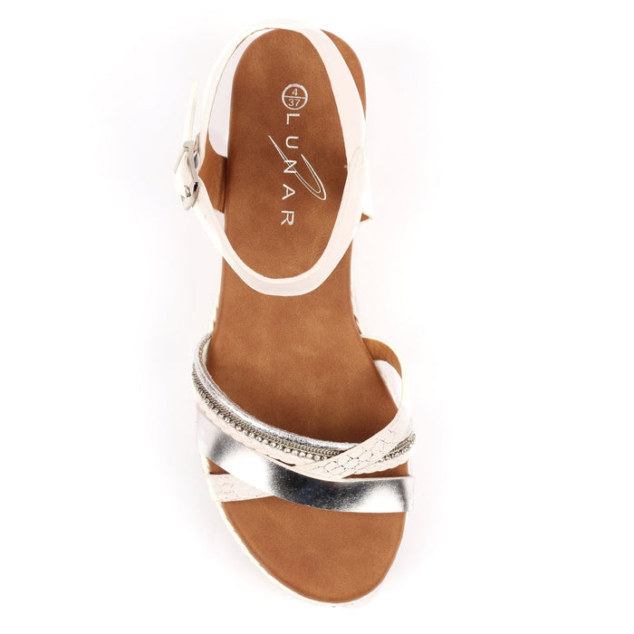 Donna White Sandal