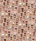 Table Runners & Placemats - Coffee On Tan Cotton
