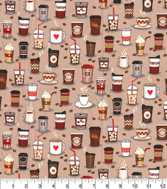 Double Sided Cotton Blanket - Coffee On Tan Cotton