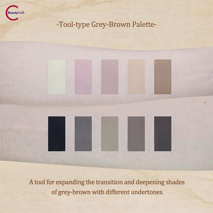 DRAMO "Initial Heart" Series Eyeshadow Palette 005 Wood Branch detail