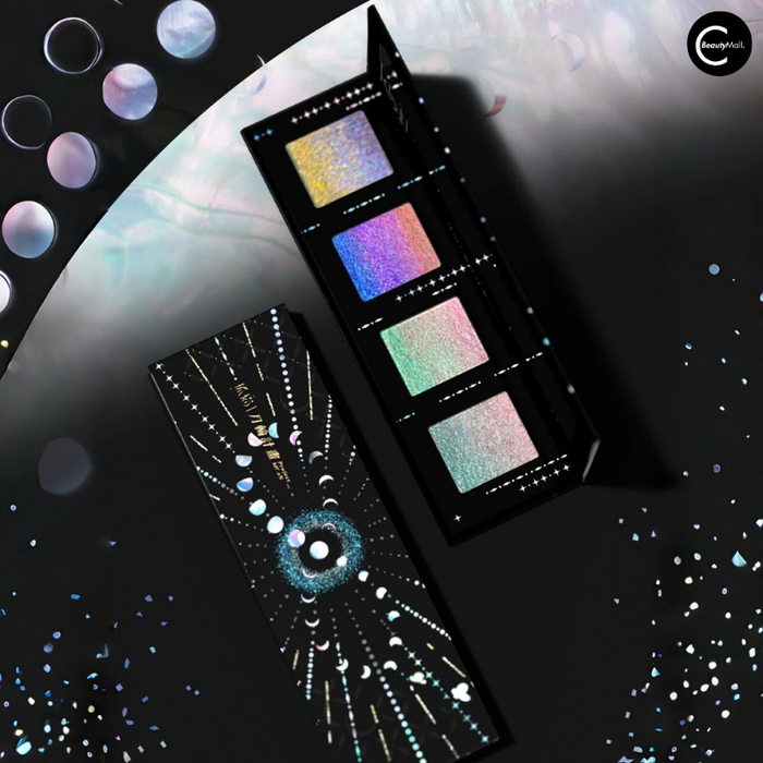 DRAMO Moon Cycle Project 4-Color Eyeshadow Palette – #Lux01 Jewelry Box detail