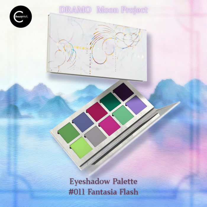 DRAMO Moonphase Project: First Light Collection 10-Color Eyeshadow Palette - #011 Fantasia Flash detail