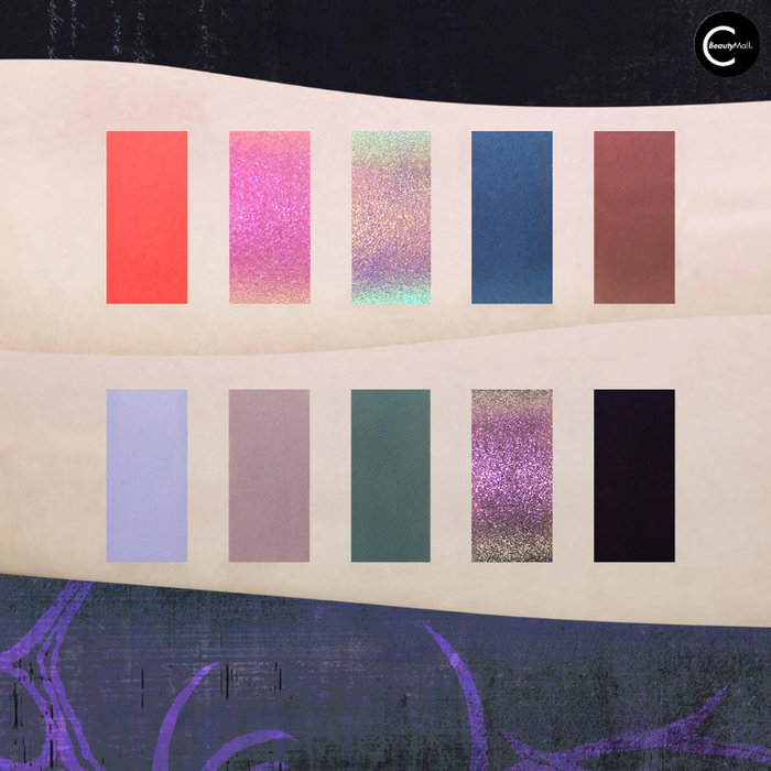 DRAMO × @ro_om_e Multiverse Eyeshadow Palette – #7635 Silent Sea & #6611 Unknown Fear detail