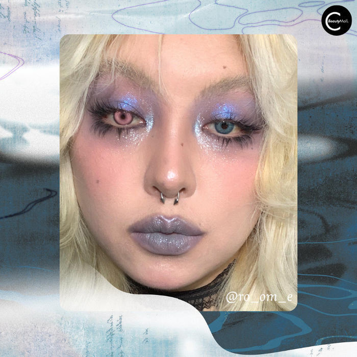 DRAMO × @ro_om_e Multiverse Eyeshadow Palette – #7635 Silent Sea & #6611 Unknown Fear detail