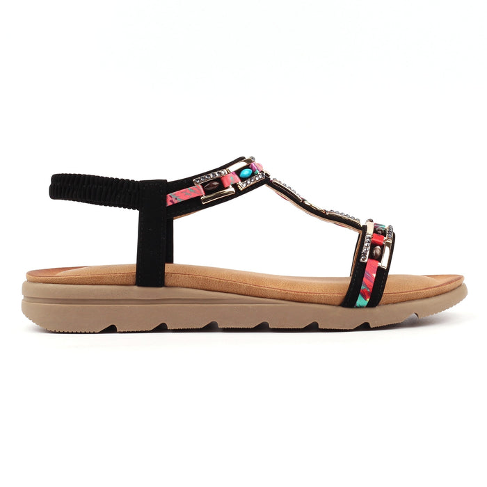 Drift Black Sandal