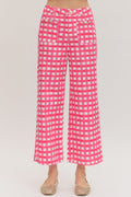 E Pink Plaid Pant
