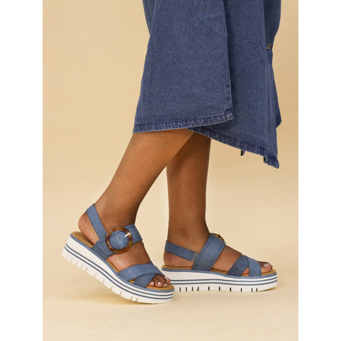 Elise Mid Blue Sandal