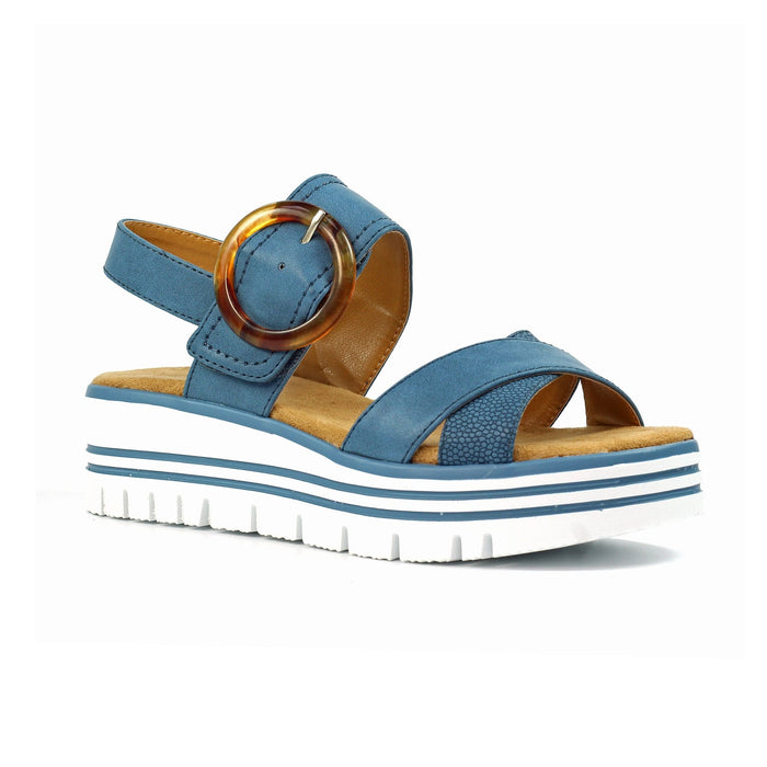Elise Mid Blue Sandal