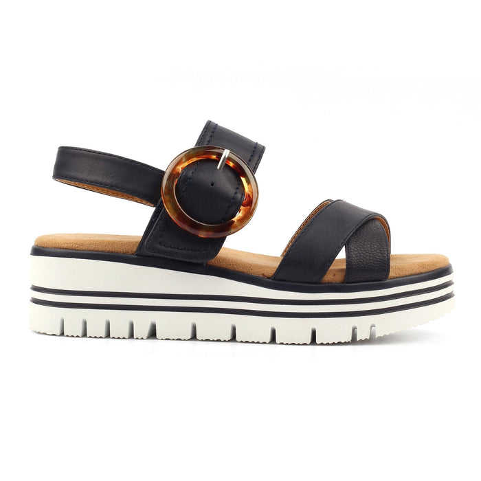 Elise Navy Sandal