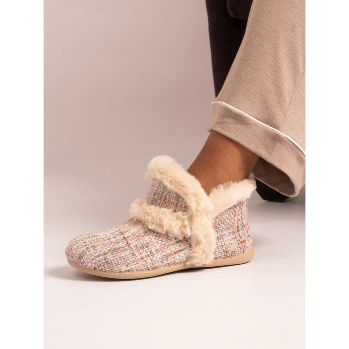 Elle Beige Bootie Slipper