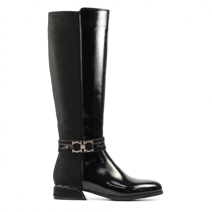 Emma Black Long Boot