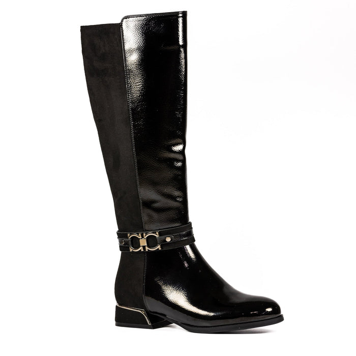 Emma Black Long Boot