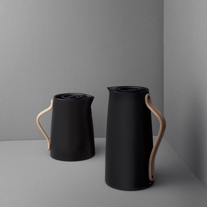 Emma vacuum jug, coffee 1.2L - Soft black