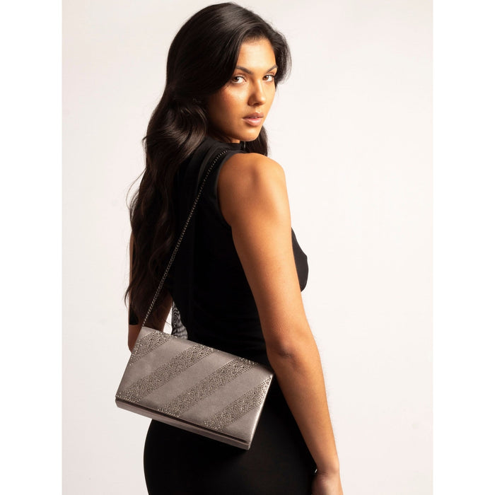 Emmerline Pewter Clutch