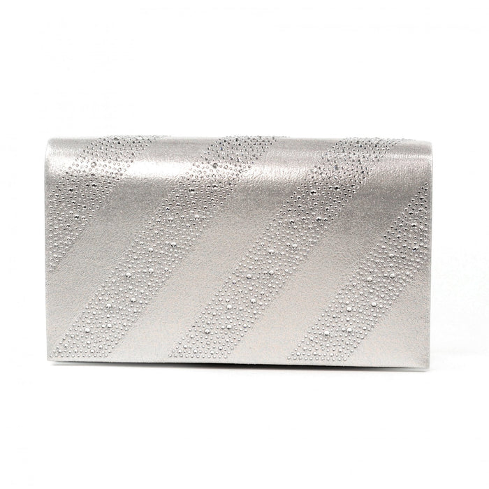 Emmerline Silver Clutch