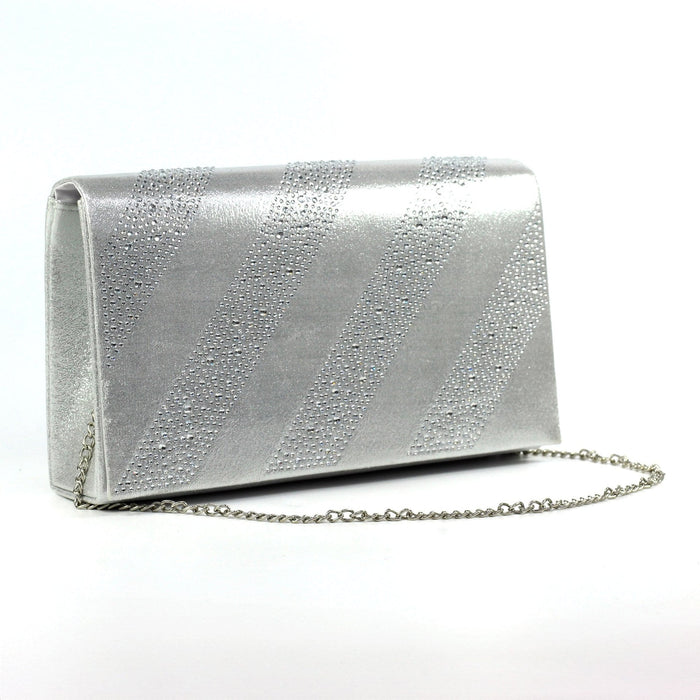 Emmerline Silver Clutch