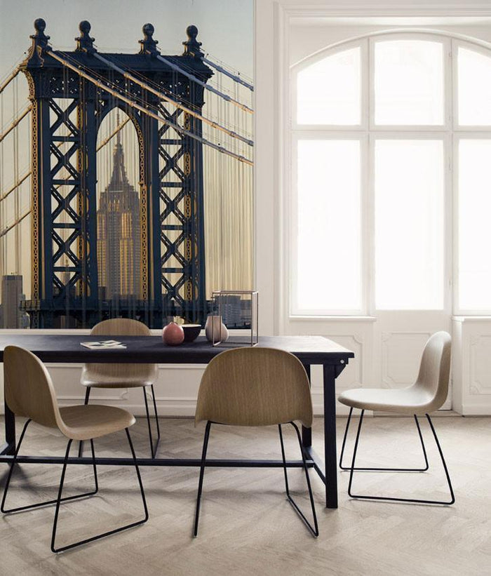 Empire State Building & Manhattan Bridge Wall Mural-Wall Mural-Eazywallz