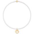 enewton hope classic bracelet -white -star small gold disc