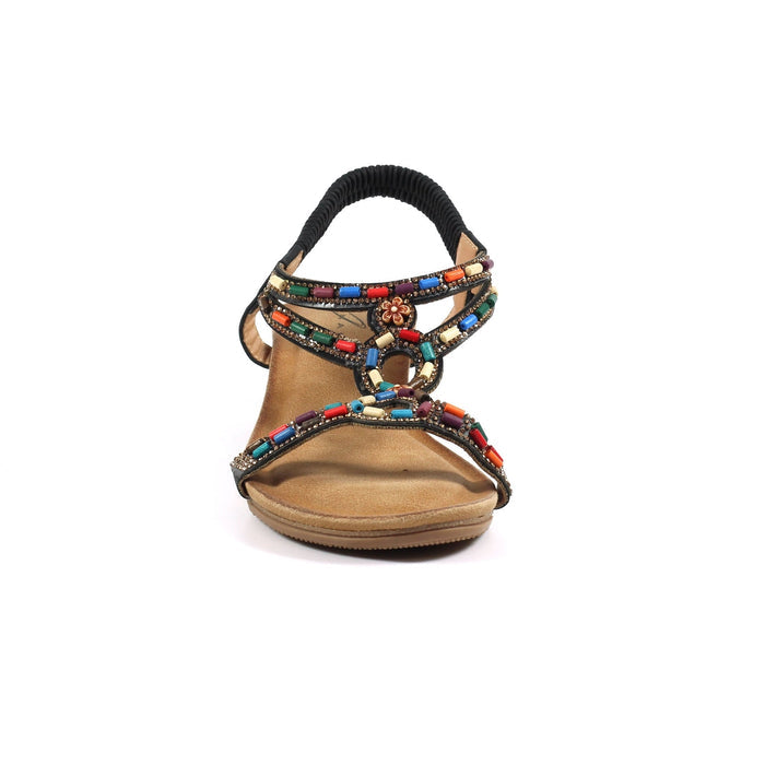 Epsom Black Wedge Sandal