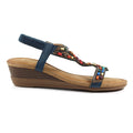 Epsom Navy Wedge Sandal