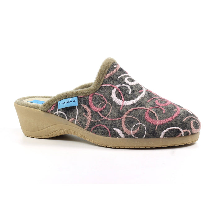 Erin II Grey Mule Slipper