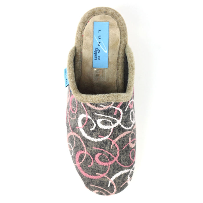 Erin II Grey Mule Slipper