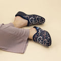 Erin II Navy Mule Slipper