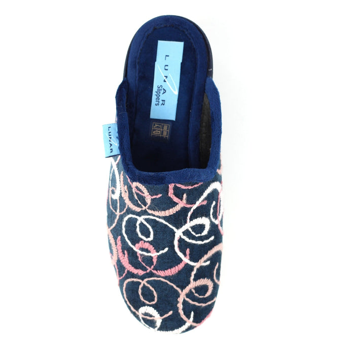 Erin II Navy Mule Slipper