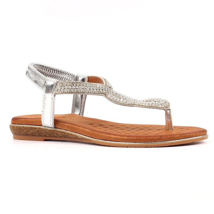Estelle Silver Sandal