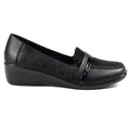 Esther Black Comfort Wedge Shoe