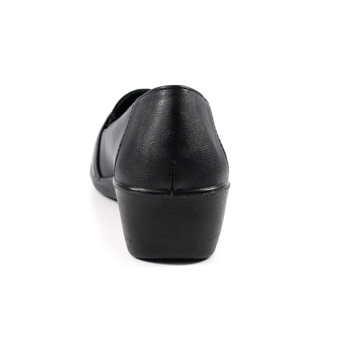Esther Black Comfort Wedge Shoe