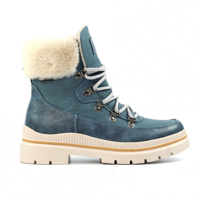 Evelyn Mid Blue Waterproof  Boot