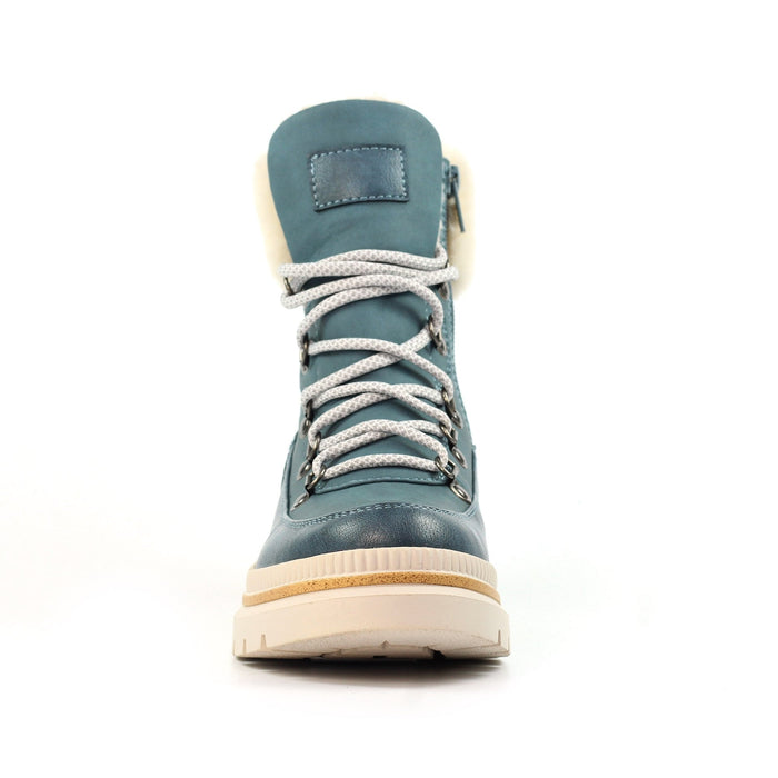 Evelyn Mid Blue Waterproof  Boot