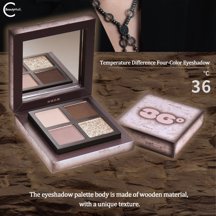EXILEJOY Temperature-Change Eyeshadow Palette - #36℃ (Gray & Pink) detail