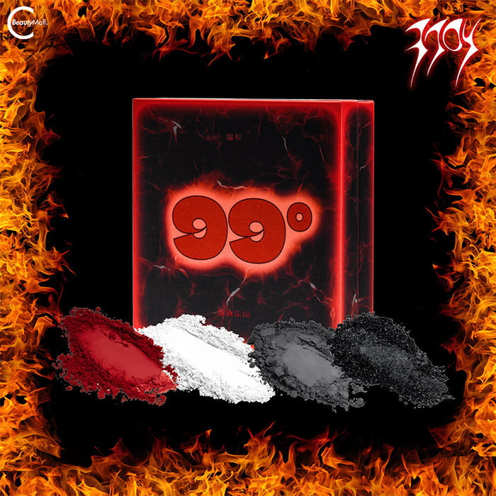 EXILEJOY Temperature-Change Eyeshadow Palette - #99℃ (Red & Black) detail
