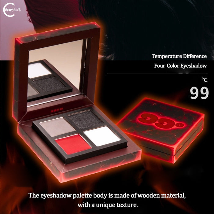 EXILEJOY Temperature-Change Eyeshadow Palette - #99℃ (Red & Black) detail