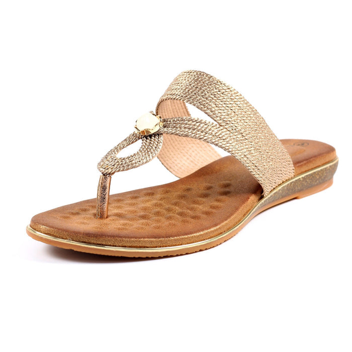 Ezra Rose Gold  Sandal