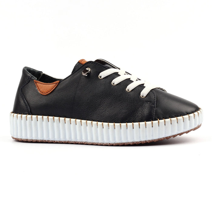 Faith Navy Leather Shoe