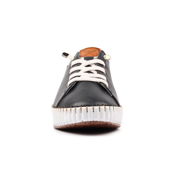 Faith Navy Leather Shoe