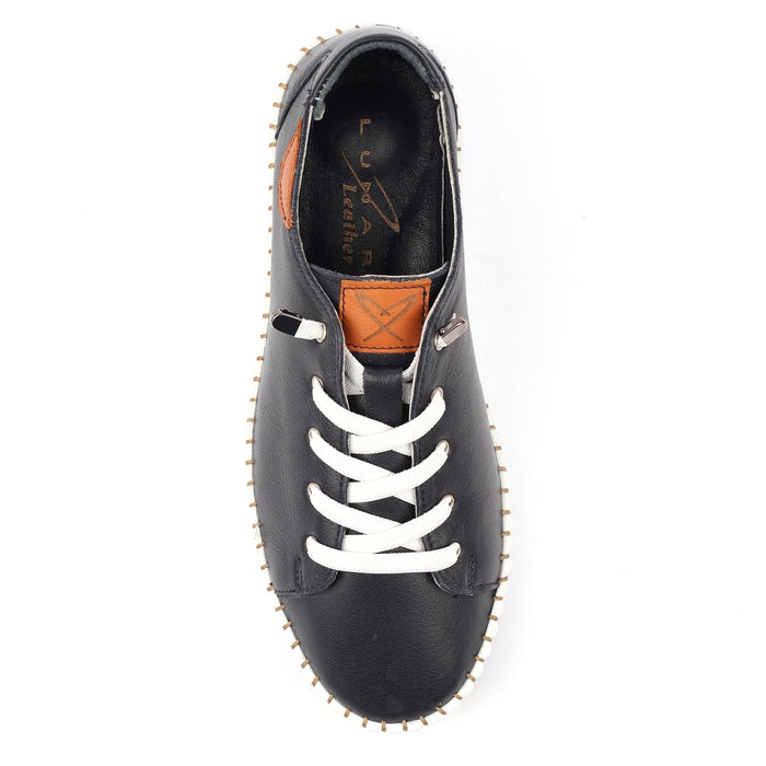Faith Navy Leather Shoe