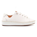 Faith White Leather Shoe
