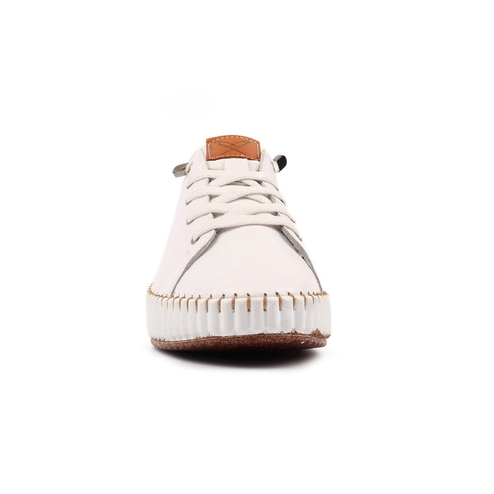 Faith White Leather Shoe