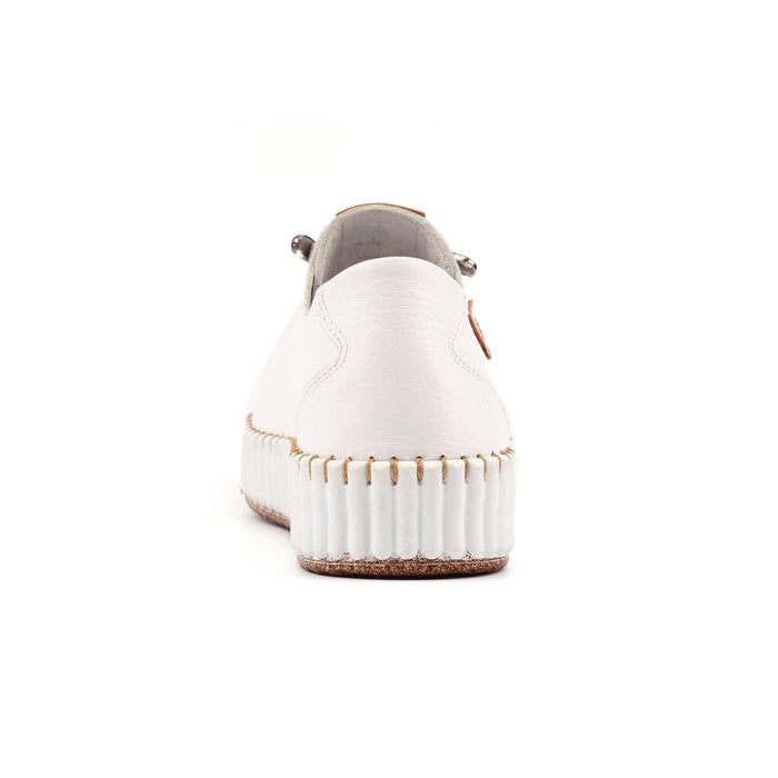 Faith White Leather Shoe