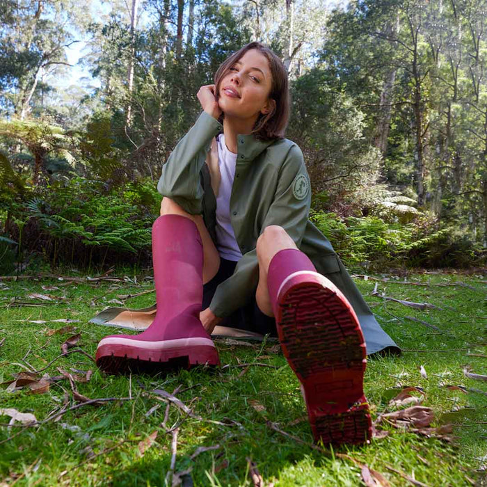 Fergie Tall Boot // Beetroot Red [Retired]