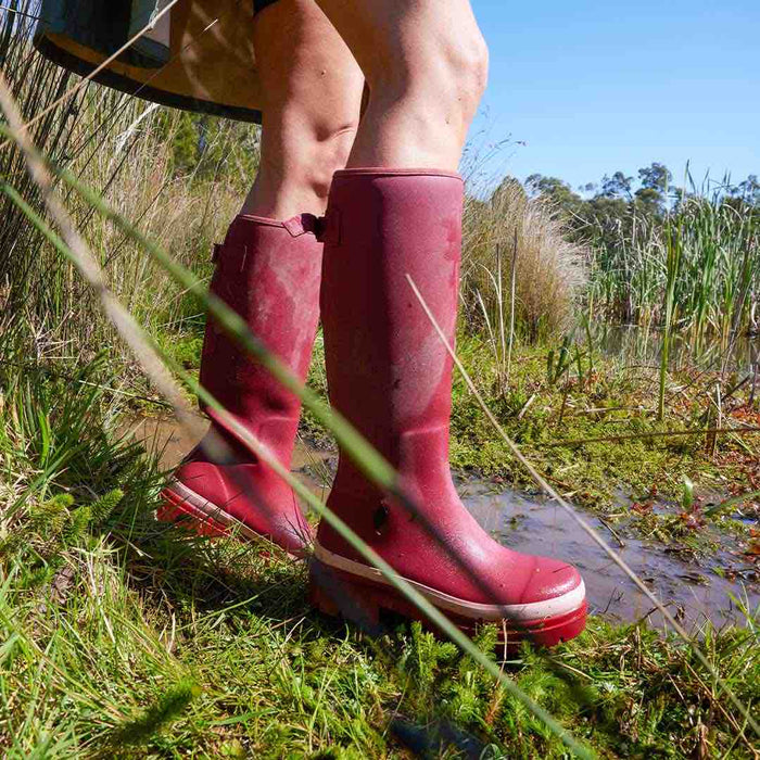 Fergie Tall Boot // Beetroot Red [Retired]