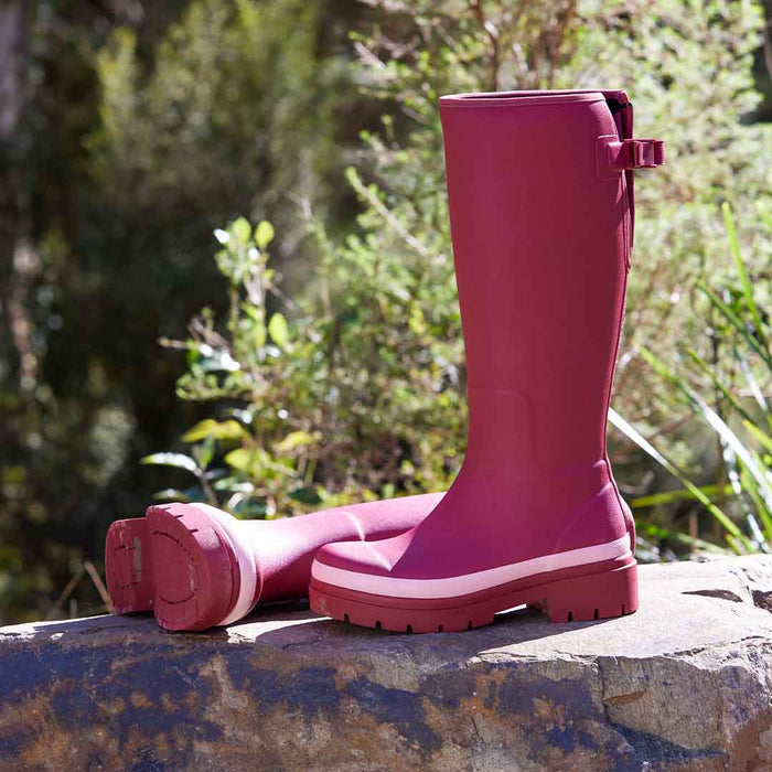 Fergie Tall Boot // Beetroot Red [Retired]