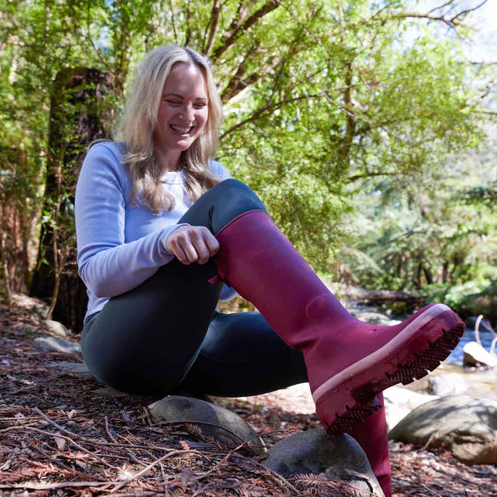 Fergie Tall Boot // Beetroot Red [Retired]