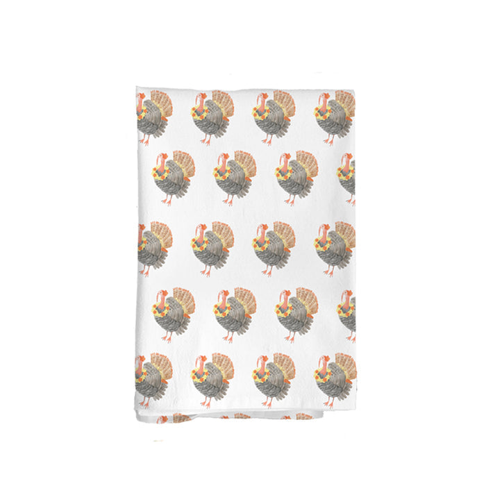 Festive Feather Flour Sack KItchen Towel