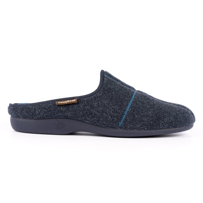 Fiasco Navy Goodyear Mule Slipper