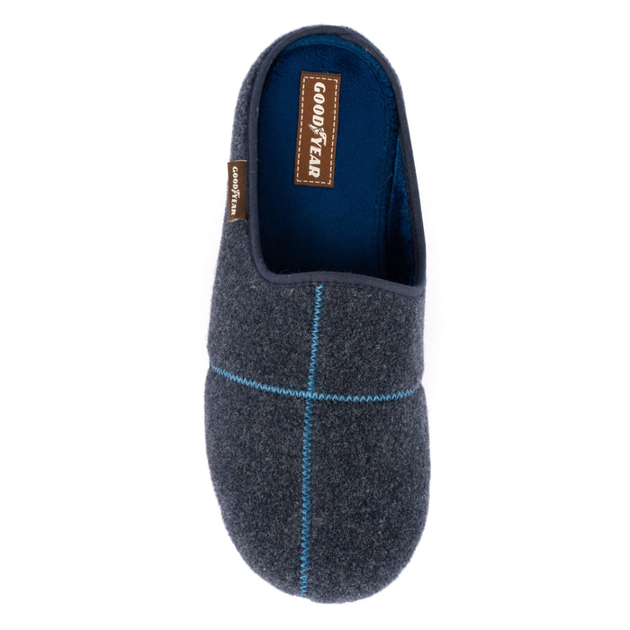Fiasco Navy Goodyear Mule Slipper